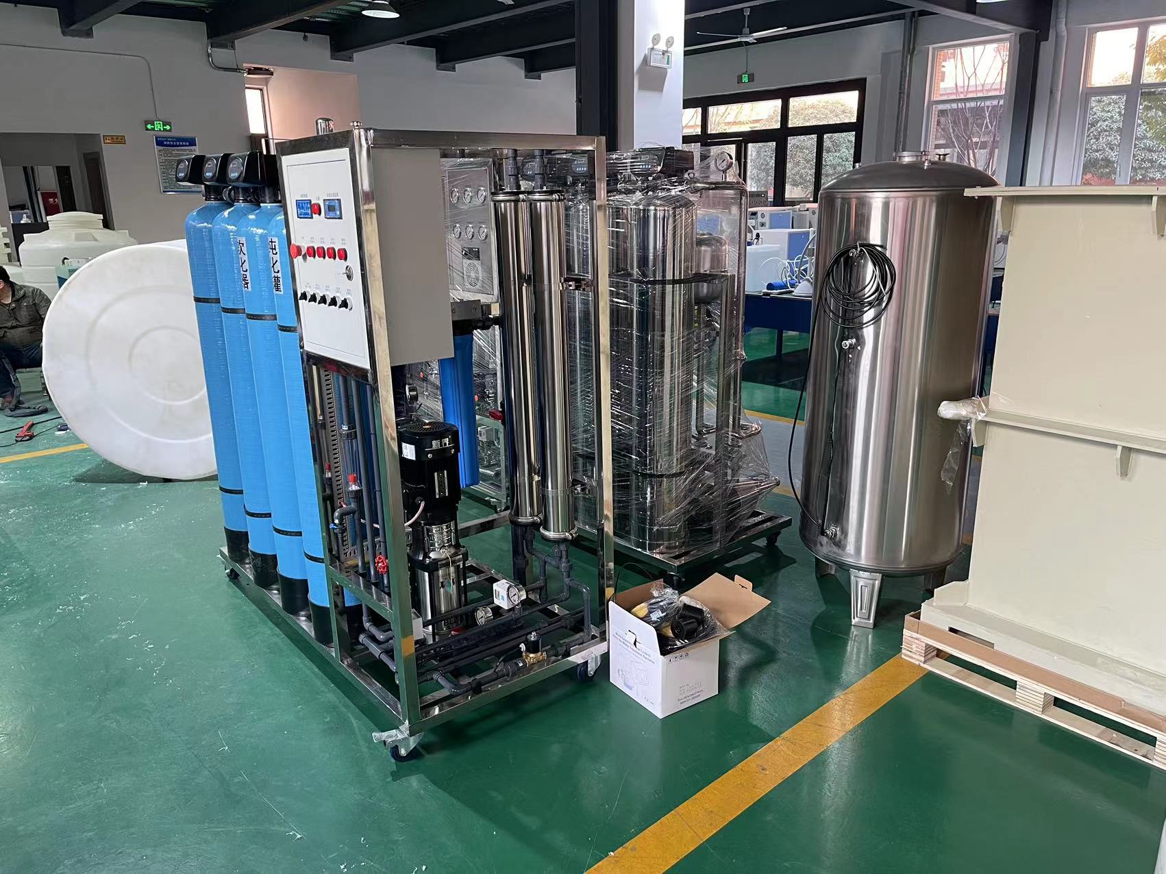 沃特爾水處理設備安裝工作現場！